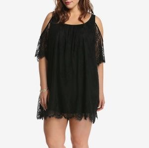 Torrid insider cold shoulder trapeze dress(Nwt)